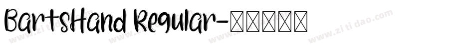 BartsHand Regular字体转换